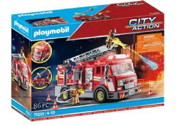 PLAYMOBIL CITY ACTION - CAMION DE POMPIERS AVEC ECHELLE #71233